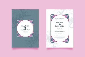 elegant wedding invitation template 23 2148469224