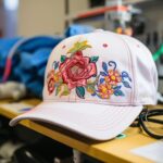 illustration embroidered cap embroidery machine close up 945369 24150